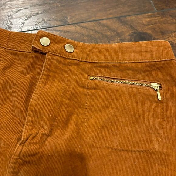 Abercrombie & Fitch size 4 Rust Brown Fall Time Corduroy Mini Skirt - Picture 3 of 6